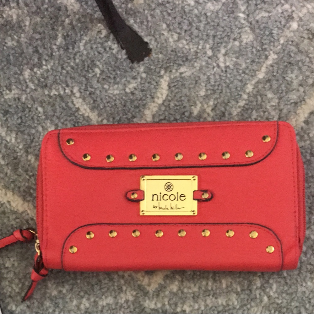 Nicole miller orange wallet